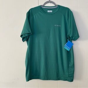 Columbia Men's Roffe II EXS Green Crewneck Short Sleeve Tee Size Large
